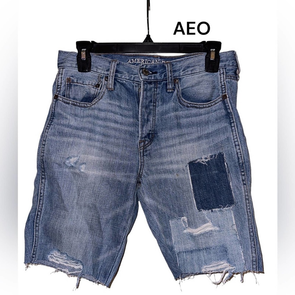 AEO - Vintage High Rise Flare Shorts - size 4